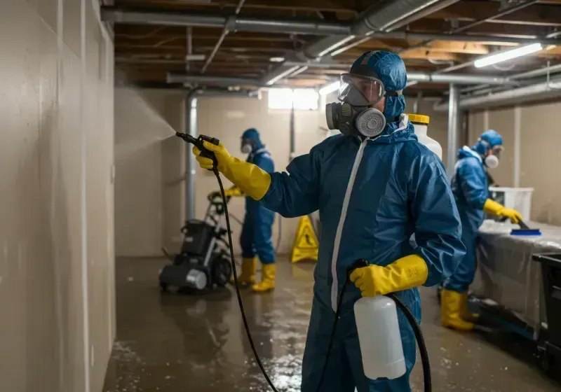 Basement Sanitization and Antimicrobial Treatment process in Canastota, NY